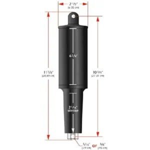 LENCO MARINE 2 1/4" STROKE XD ACTUATOR. - 24 VOLT - 3/8" | 15063-001