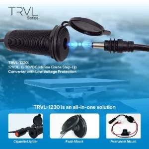 LOCMARINE 2.5 Amp, 12-24 to 30V Starlink Mini Converter. | TRVL-1230