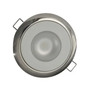 LUMITEC Mirage Flush Mount LED Down Light, Polished, White Non-Dimming, Non-TTP | 113113