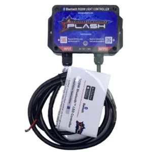 PLASHLIGHTS 60W RGBW Bluetooth LED Light Controller - Waterproof | BT-60W-RGBW