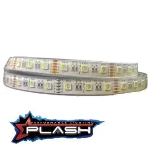 PLASHLIGHTS 12v RGB Color Changing Waterproof Flexible Light Strip - Ip68 - 24' | FLS-RGB-68-24FT
