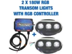 PLASHLIGHTS RGB Pair - 180W - 13,950 Lm/Ea - Includes RGB Controller | PL-UWL-180-RGB-K *ON SALE