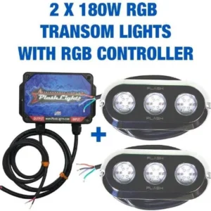 PLASHLIGHTS RGB Pair - 180W - 13,950 Lm/Ea - Includes RGB Controller | PL-UWL-180-RGB-K *ON SALE