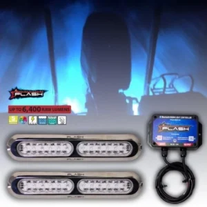 PLASHLIGHTS Poquito 60W Underwater Transom Light - RGB - Pair - W/ Controller | PL-UWL-60W-RGB-K