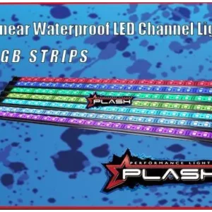 PLASHLIGHTS Linear Waterproof LED Channel Light - RGB - 30" | RS-RGB-30