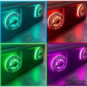 PLASHLIGHTS Multicolor LED Speaker Rings - High Output - JL Audio M6-650X | SPKR-KIT-M6-650X
