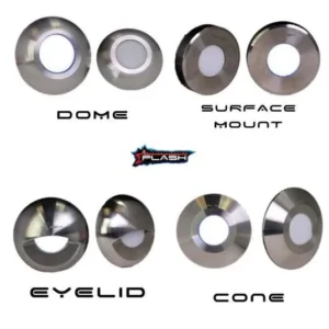 PLASHLIGHTS Gravity Surface Mounted LED Deck Light - Stainless Steel - Cool White | UL-1014-EL-CW-SS