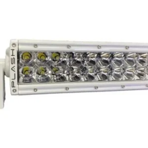 PLASHLIGHTS 30" XX-Series LED Light Bar - 5W - Curved - White Housing | XX-30-5W-WHT-R
