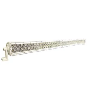 PLASHLIGHTS 50" XX-Series LED Light Bar - 5W - Curved - White Housing | XX-50-5W-WHT-R