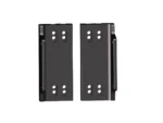 POWER-POLE MtoS Dual bkt 1" thick w/slots BLK (new) | PKD-MtoS-plt-BK