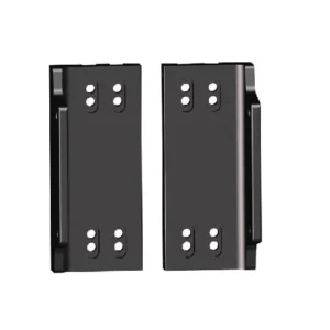 POWER-POLE MtoS Dual bkt 1" thick w/slots BLK (new) | PKD-MtoS-plt-BK