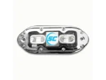 SHADOW-CASTER SCM4 316 SS Housing Underwater Light - Bimini Blue w/ 20' Cable 1600 Lumens | SCM-4X-BB-20