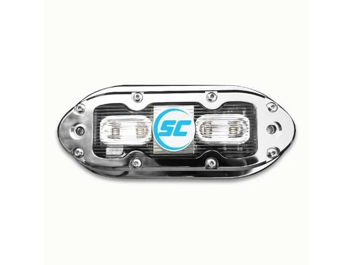 SHADOW-CASTER SCM4 316 SS Housing Underwater Light - Bimini Blue w/ 20' Cable 1600 Lumens | SCM-4X-BB-20