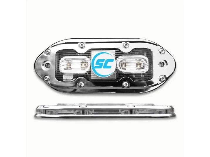 SHADOW-CASTER SCM4 316 SS Housing Underwater Light - Bimini Blue w/ 20' Cable 1600 Lumens | SCM-4X-BB-20 - Image 2
