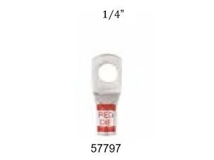SPECTRO WIRE Tinned Lug Terminal 8 AWG 1/4" STUD SIZE | 57797-10