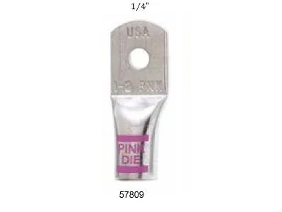 SPECTRO WIRE Tinned Lug Terminal 1-2 AWG 1/4" STUD SIZE | 57809-10