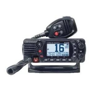 STANDARD HORIZON ECLIPSE BLACK 25W Fixed Mount VHF radio with Dot Matrix LCD, Hand Mic with Keys | GX1410B
