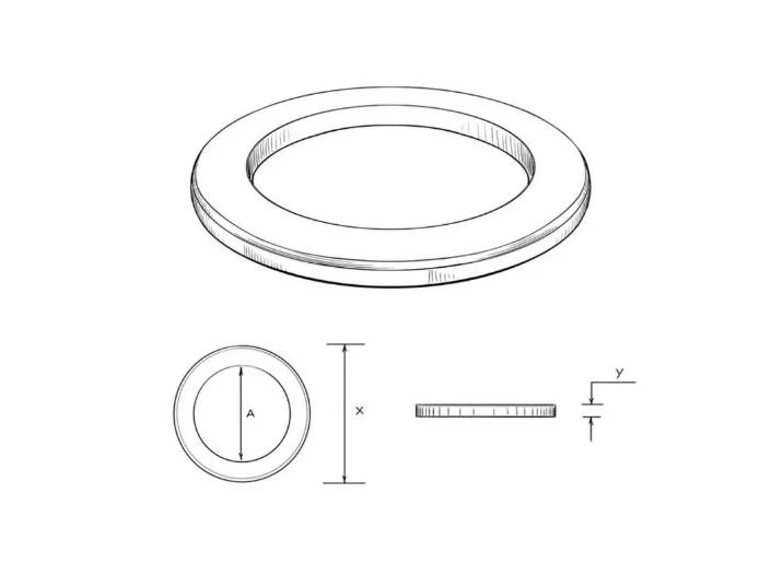 8.8" SPEAKER TRIM RING - 8.8" X .5" THICK - WHITE | TRIMRING8.8x.5 - Image 3