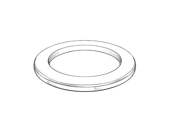 8.8" SPEAKER TRIM RING - 8.8" X .5" THICK - WHITE | TRIMRING8.8x.5 - Image 4