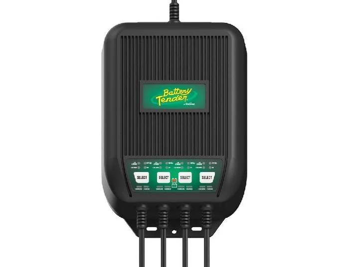 BATTERY TENDER 12 AMP, 12V Selectable - 4 Bank Marine Charger | 022-1004-DL-WH