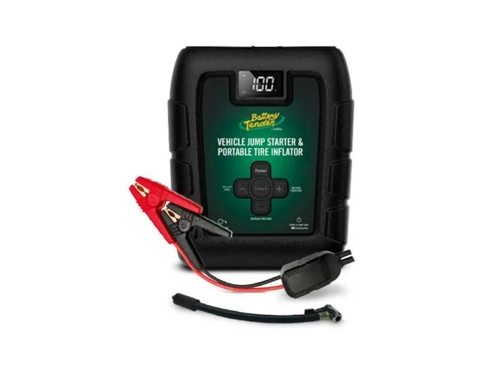 BATTERY TENDER 800 AMP, 12V Lithium Jump Starter & Power Pack w/ 140 PSI Tire Inflator Charger | 030-3010-WH