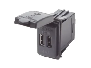 BLUE SEA 12/24VDC Dual USB 4.8A SwMnt | 1039-BSS