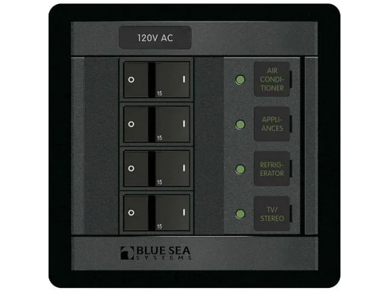 BLUE SEA 360 Panel - 120V AC with 4 Positions | 1210-BSS