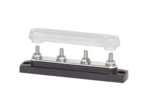 BLUE SEA BusBar 4 x 1/4in-20 Common Bus w/cvr | 2307-BSS