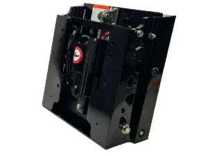 BOB'S MACHINE 4 inch Setback Action Series Jack Plate, Powder Coated Black  | 100-104101P-PCGB-NOSPN-NG