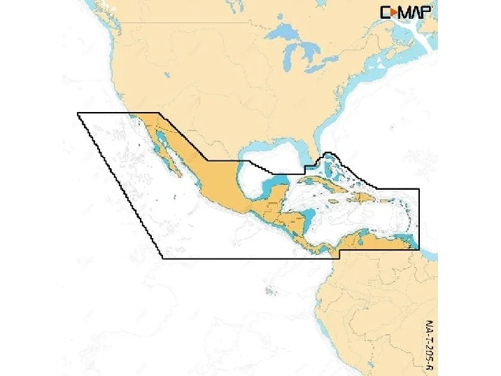 C-MAP Reveal X - Central America & Caribbean | M-NA-T-205-R-MS
