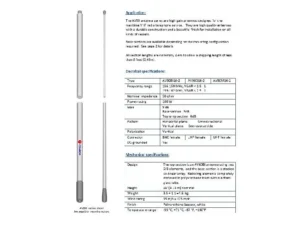 COMROD AV90/2BI - 16' Marine VHF Antenna, 2-Piece | 21090 SHIPPING CHARGES APPLY