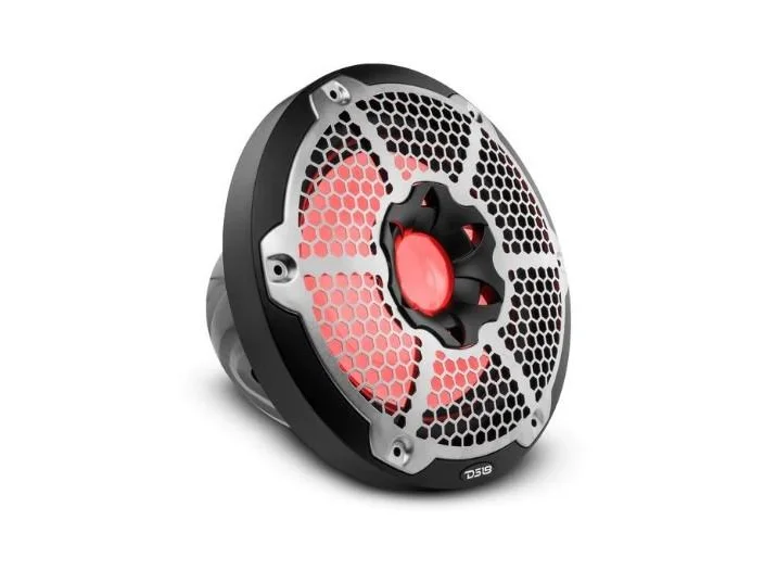 DS18 10" Marine Subwoofer With LED RGB Lights 300 Watts Rms SVC 4-Ohm -Black| NXL-10SUB/WH