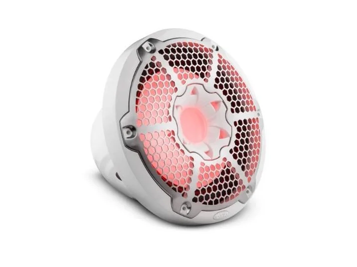 DS18 10" Marine Subwoofer With LED RGB Lights 300 Watts Rms SVC 4-Ohm -White | NXL-10SUB/WH