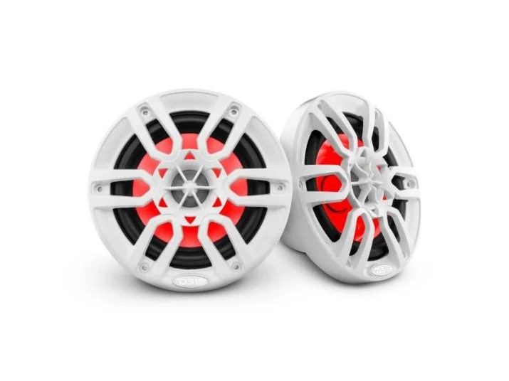 DS18 NXL 6.5" 2-Way Coaxial Marine Speaker With LED RGB Lights 100 Watts Rms 4-Ohm -White | NXL-6