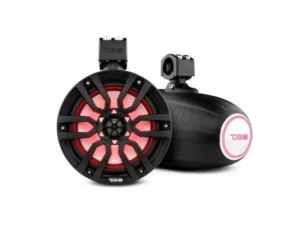 DS18 NXL 8" Marine and Powersports Towers LED RGB Lights 125 Watts Rms -Red | NXL-X8TP/BK