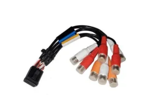 FUSION Zone 1 and 2/B Port-RCA Wire Harness for MS-RA670, RA770 Marine Stereos | 010-12812-01