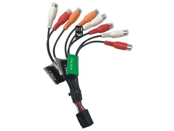 FUSION Zone 3 and 4/E Port-RCA Wire Harness for MS-RA670, RA770 Marine Stereos | 010-12812-02