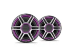 FUSION Apollo 8.8" LED Marine Speakers with Sports Gray Grilles | 010-02918-23