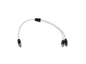 FUSION MS-RCAYF, Male to Dual Female Twisted Shielded RCA Splitter Cable, 0.9 ft | 010-12622-00