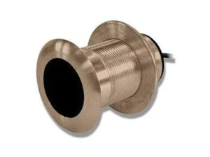 GARMIN B117, Bronze Low Profile 0- degree Thru-hull Mount Transducer with Depth and Temperature (200/50 kHz), 8-PIN | 010-10182-