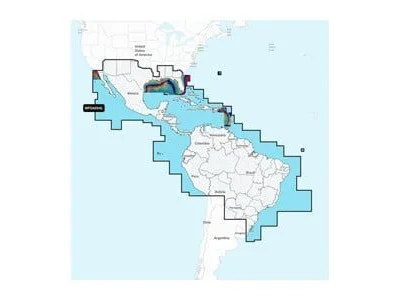 GARMIN Navionics Vision+Mexico, Caribbean to Brazil - Inland and Coastal Marine Charts NVSA004L | 010-C1285-00