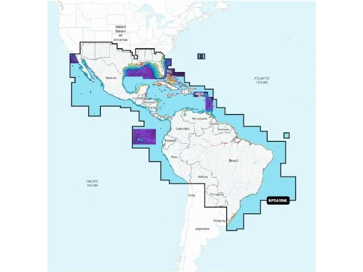 GARMIN Navionics+ Mexico, Caribbean to Brazil, Navionics Platinum+ microSD/SD card NPSA004L | 010-C1364-40 - Image 2