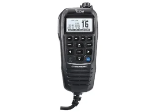 ICOM CommandMic IV with WHITE backlit LCD, in BLACK | HM195GB 61 EXP
