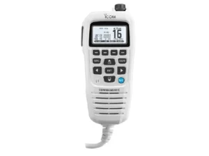 ICOM CommandMic IV with WHITE backlit LCD, in super WHITE | HM195GW 62 EXP