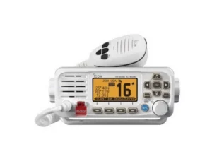 ICOM M330G White Marine Compact VHF Fixed Mount with Built-In GPS Receiver and Supplied GPS Antenna | M330G WHITE