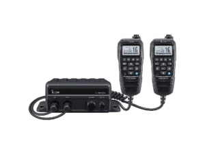 ICOM Black Box Marine VHF Fixed Mount w/BLACK HM-195GB & Two CommandMic Ports | M410BB 11 USA