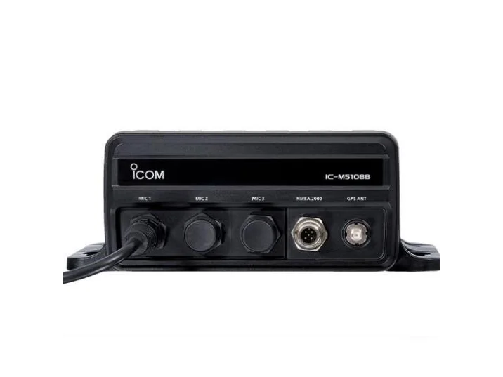 ICOM M510BB GW Black Box Marine VHF Fixed Mount w/AIS, WHITE HM-195GB, & Three CommandMic Ports | M510BB GW 21 USA - Image 2