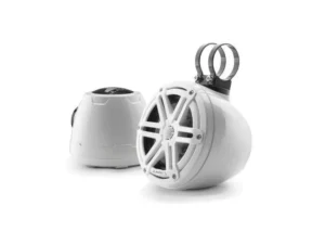 JL AUDIO M3-650VEX-GW-S-GW: 6.5" VEX Tower Speakers, Gloss White Enclosure, Gloss White Sport Grille | 93400 | 010-03256-00