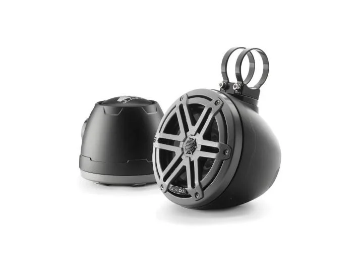 JL AUDIO M3-650VEX-MB-S-GM: 6.5" VEX Tower Speakers, Matte Black Enclosure, Gunmetal Sport Grille | 93401 | 010-03257-00