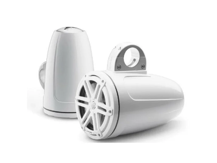 JL AUDIO M3-770ETXV3-GW-S-GW: 7.7" Tower Speakers, Gloss White Encl., Gloss White Sport Grille, PAIR | 93538 | 010-03269-00